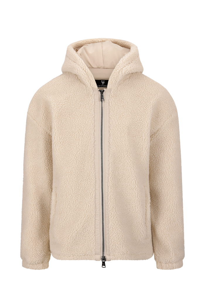 Urban Pioneers Male Corbin Fleece Zip Hoodie JACKET LIGHT SAND