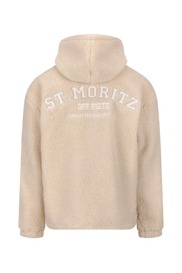 Urban Pioneers Male Corbin Fleece Zip Hoodie JACKET LIGHT SAND