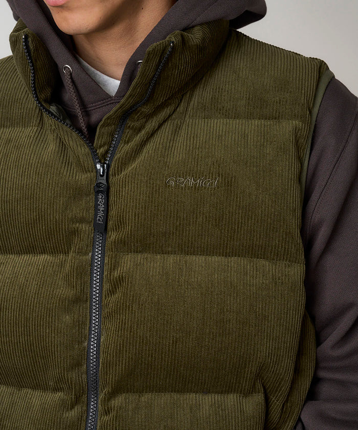 Corduroy Puffer Insulation Vest