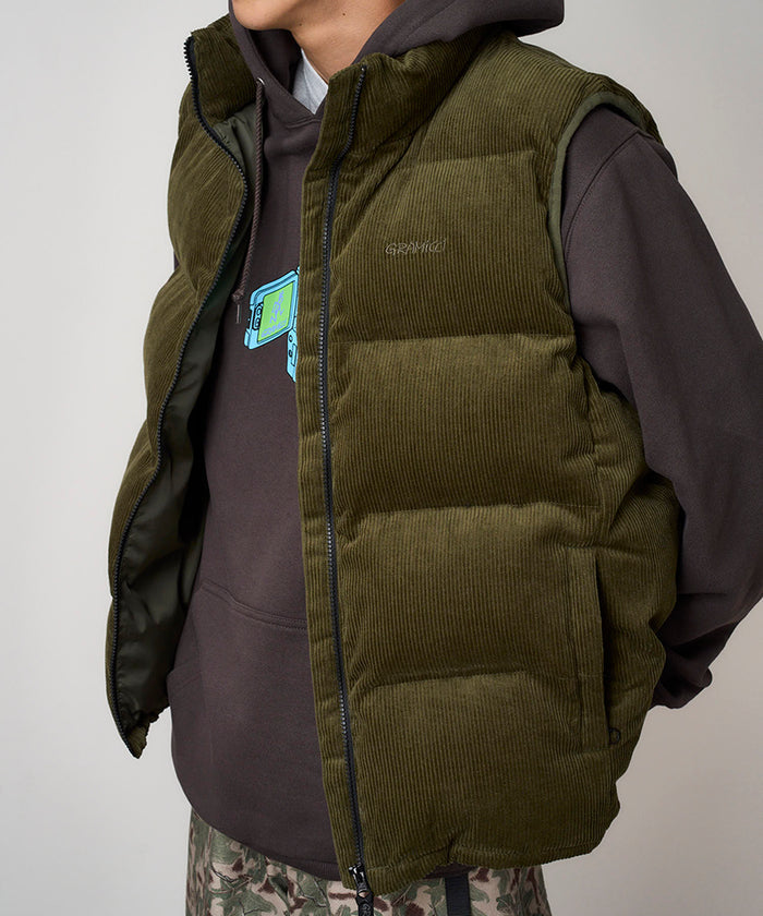 Corduroy Puffer Insulation Vest