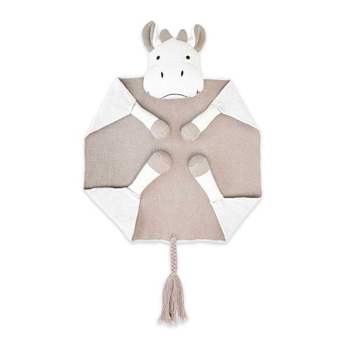 Cow - Organic Baby Lovey Security Blanket Cuddle Cloth