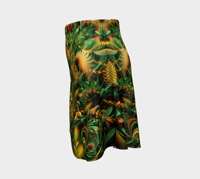 Cracking the Seed High Waist Flare Skirt