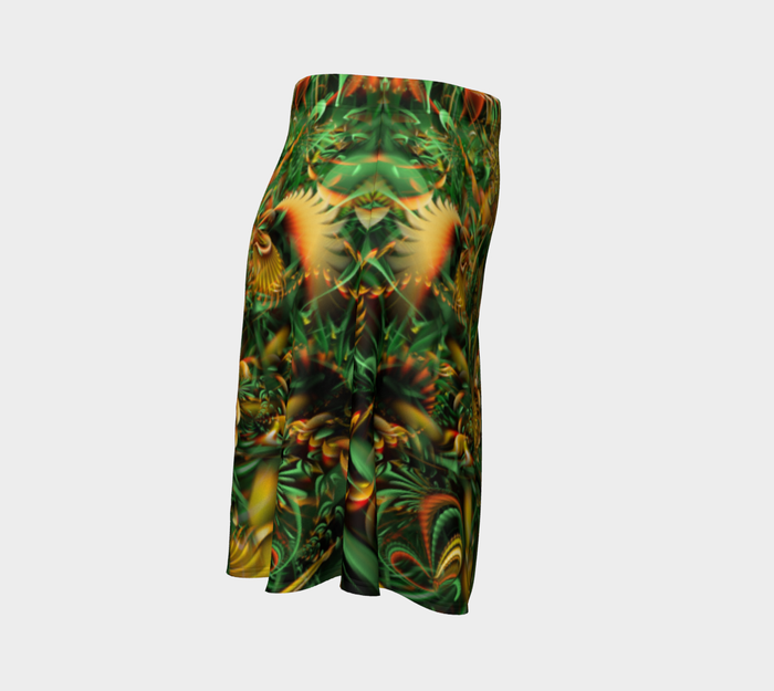 Cracking the Seed High Waist Flare Skirt
