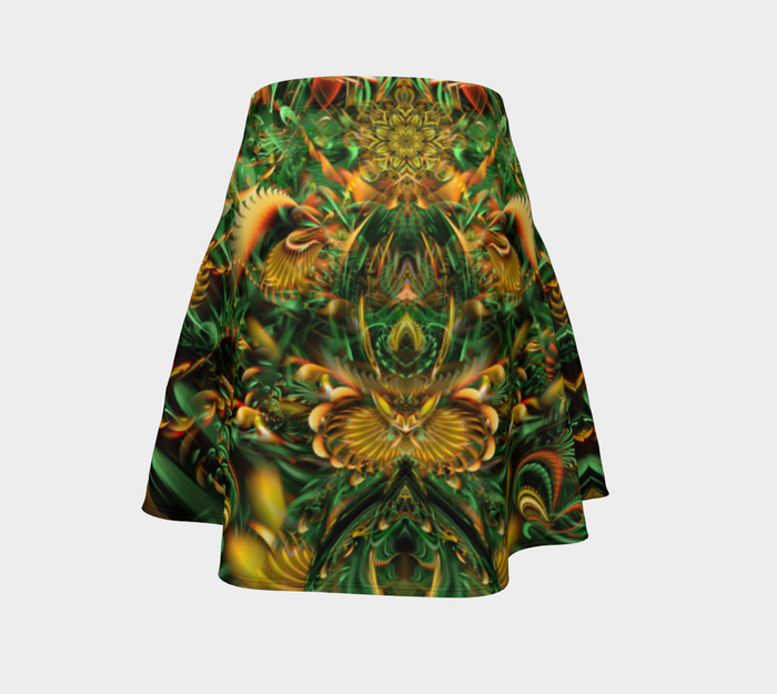 Cracking the Seed High Waist Flare Skirt