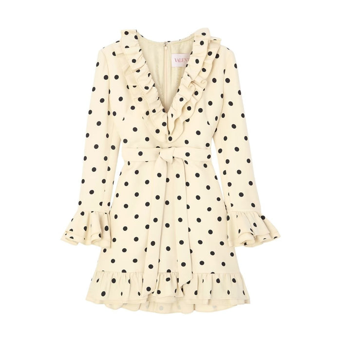 Valentino Crepe Couture Plusdepois Print Short Dress - Runway Catalog