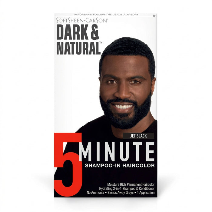 Dark & Natural Permanent Men's Hair Color - Jet Black