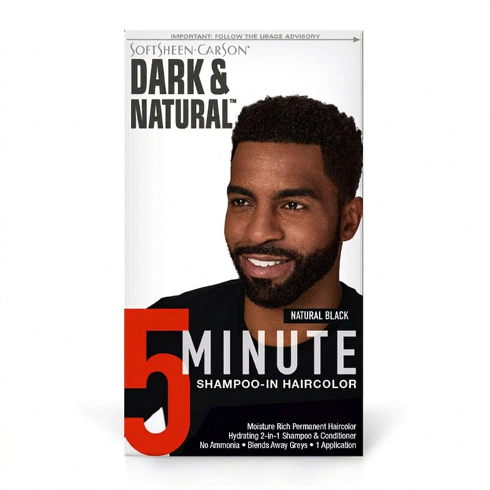 Dark & Natural Permanent Men's Hair Color - Natural Black