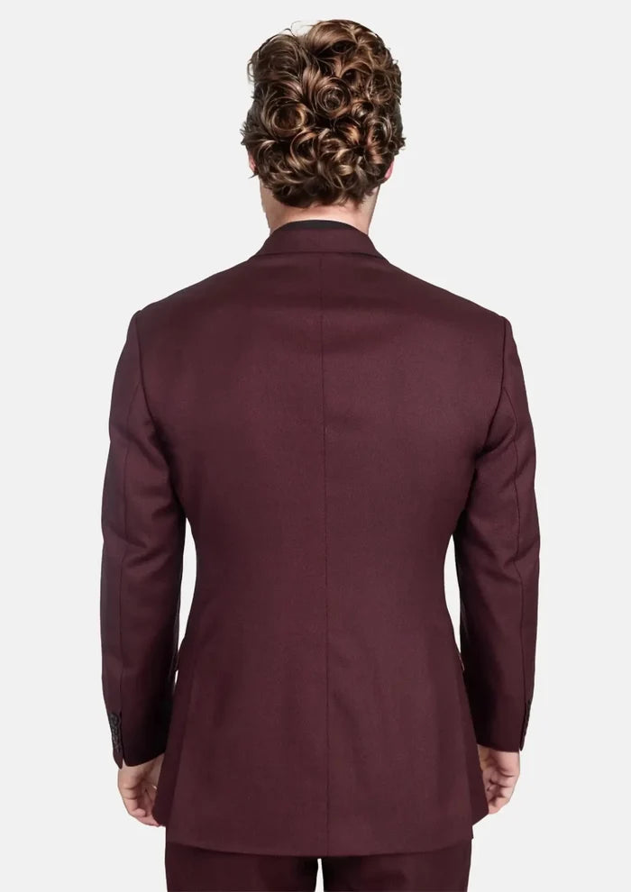 Deep Burgundy Birdseye Suit - SARTORO