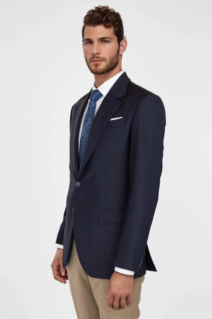 Deep Navy Ellis Jacket - SARTORO