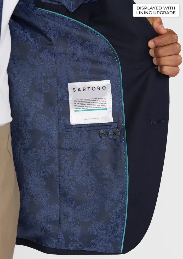Deep Navy Ellis Jacket - SARTORO