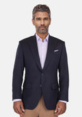 Deep Navy Herringbone Bryant Jacket - SARTORO