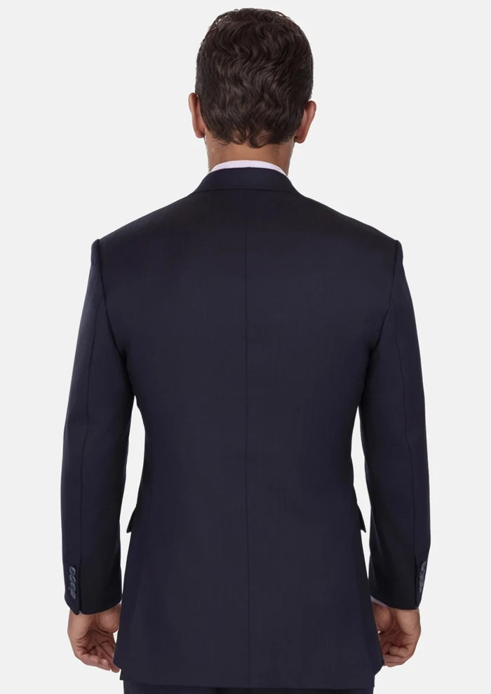 Deep Navy Herringbone Bryant Suit - SARTORO