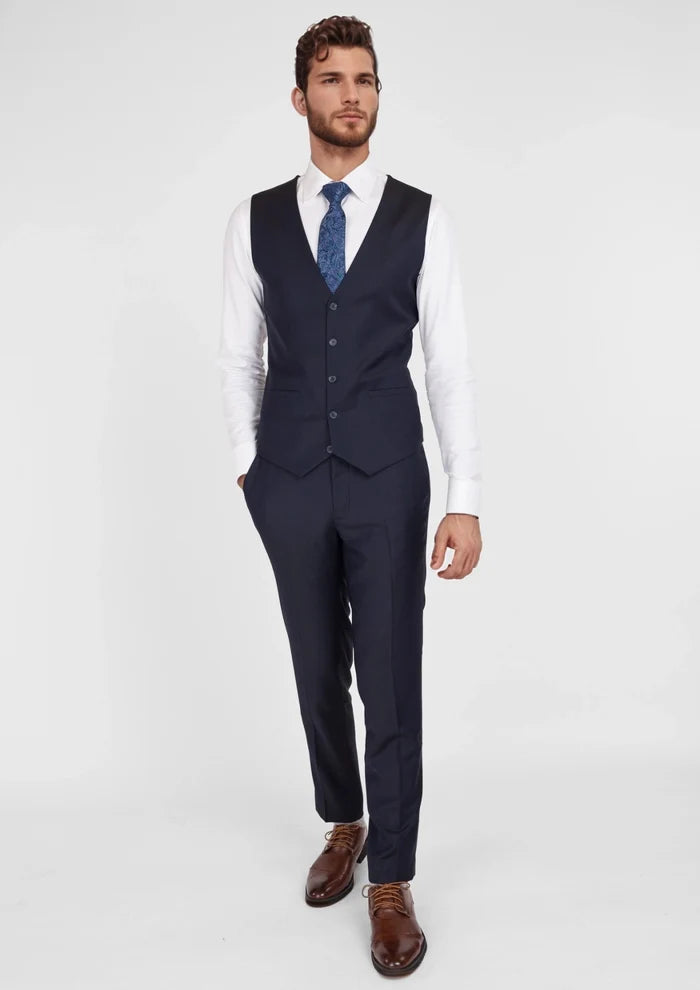 Deep Navy Vest - SARTORO
