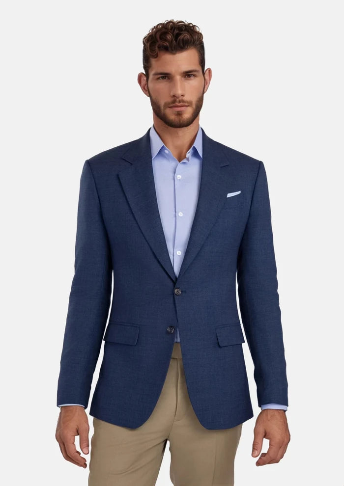 Delft Blue Bamboo Ellis Jacket - SARTORO