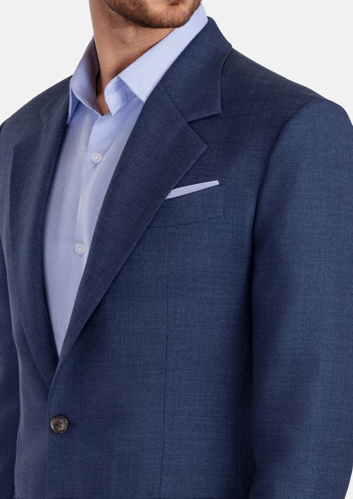 Delft Blue Bamboo Ellis Suit - SARTORO