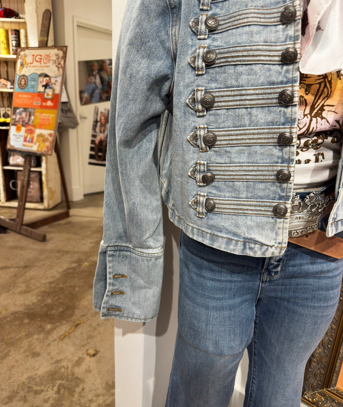Denim Military Jacket