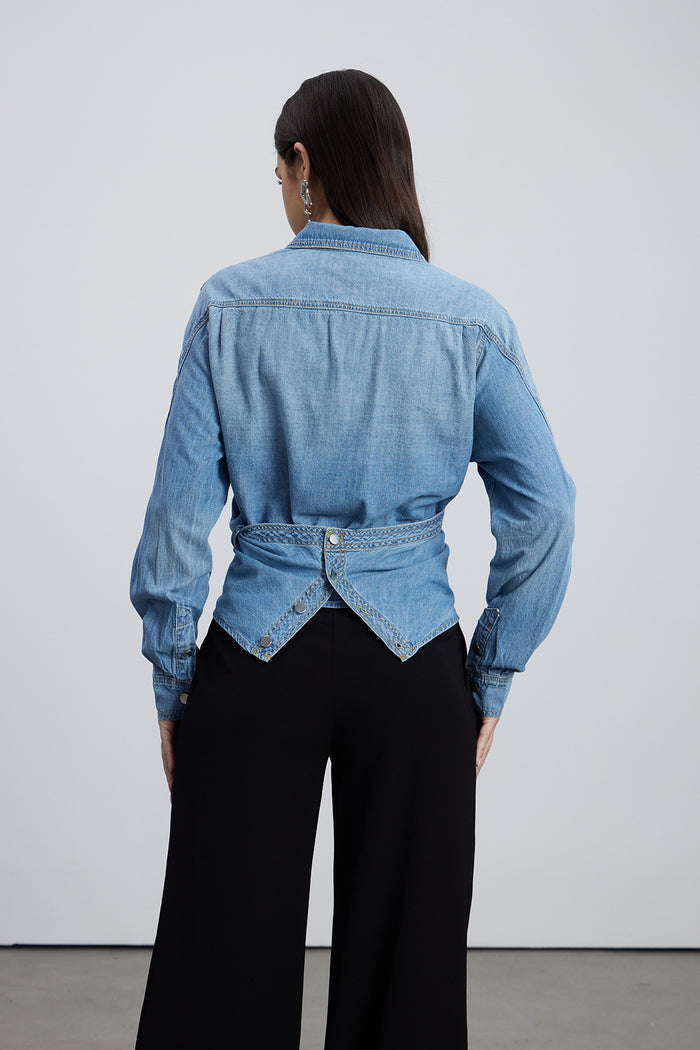 Derdriu Asymmetric Denim Shirt