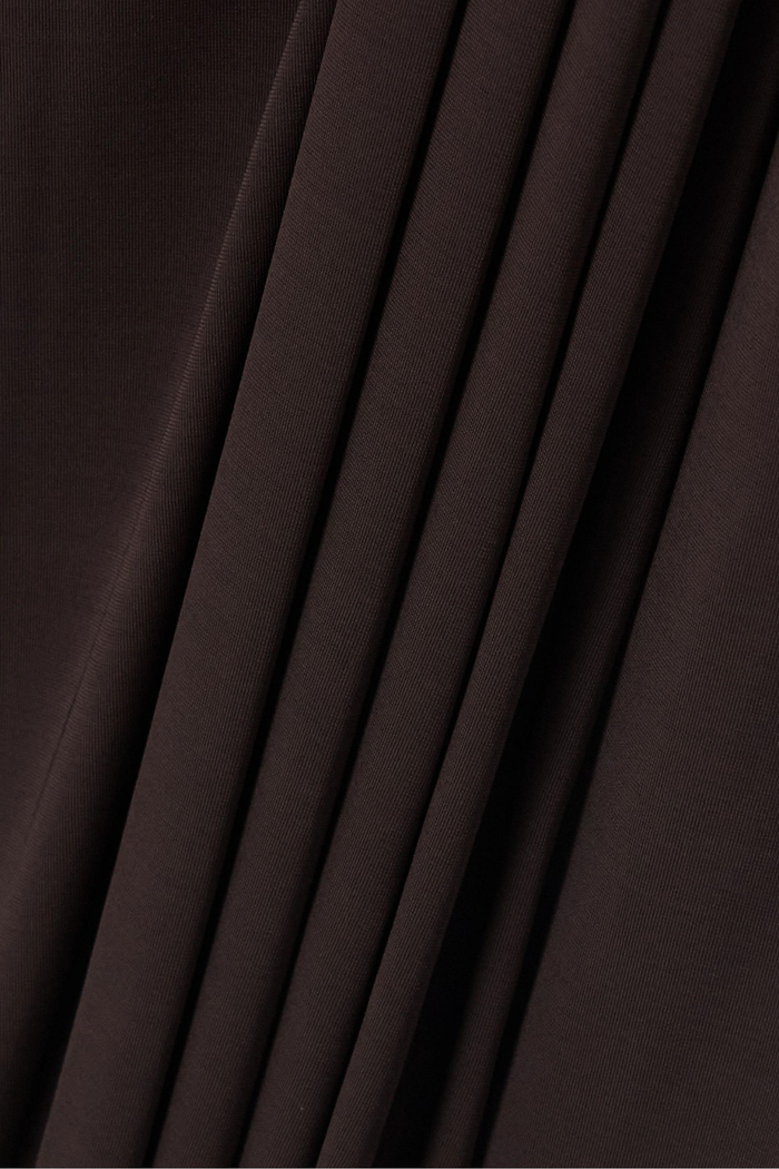 Dhruv One Shoulder Ruch Split Maxi Dress