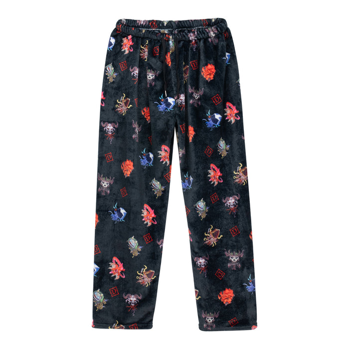 Diablo Cute But Deadly Fleece Pajama Pants - Front View