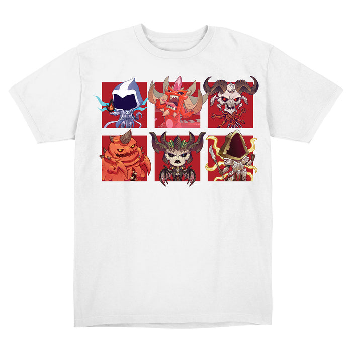 Diablo Cute But Deadly T-Shirt - Front View White Version