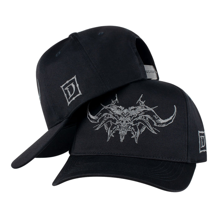 Diablo Mephisto Snapback Black Hat - Front and Side View