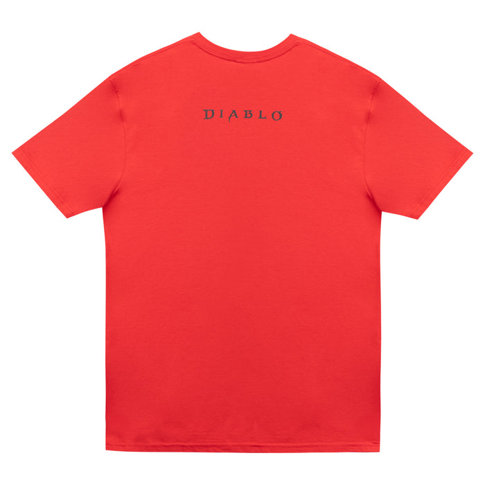 Diablo Lilith Blessed Mother Black T-Shirt - Back View Red Version