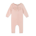 Diamond Pointelle Knit Baby Jumpsuit (Organic Cotton)