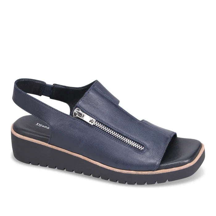 Django & Juliette KEMMA Platform Sandal in Navy