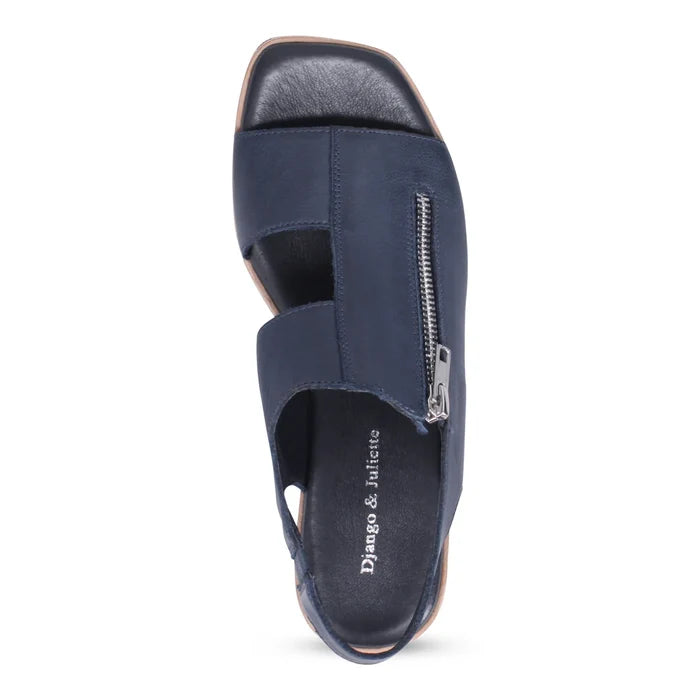 Django & Juliette KEMMA Platform Sandal in Navy