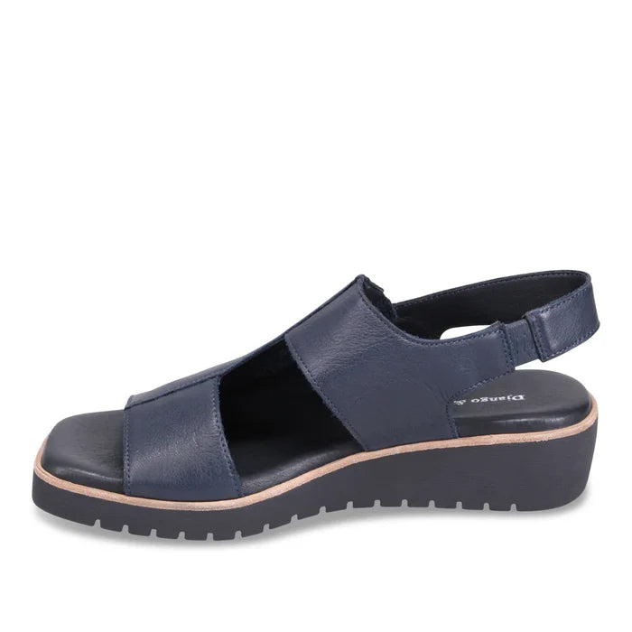 Django & Juliette KEMMA Platform Sandal in Navy