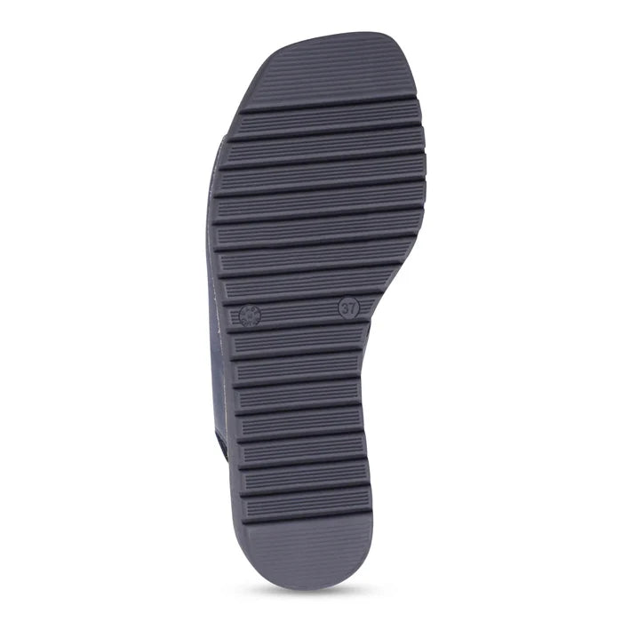 Django & Juliette KEMMA Platform Sandal in Navy