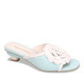 Django & Juliette VEVINA Heeled Mule in Baby Blue