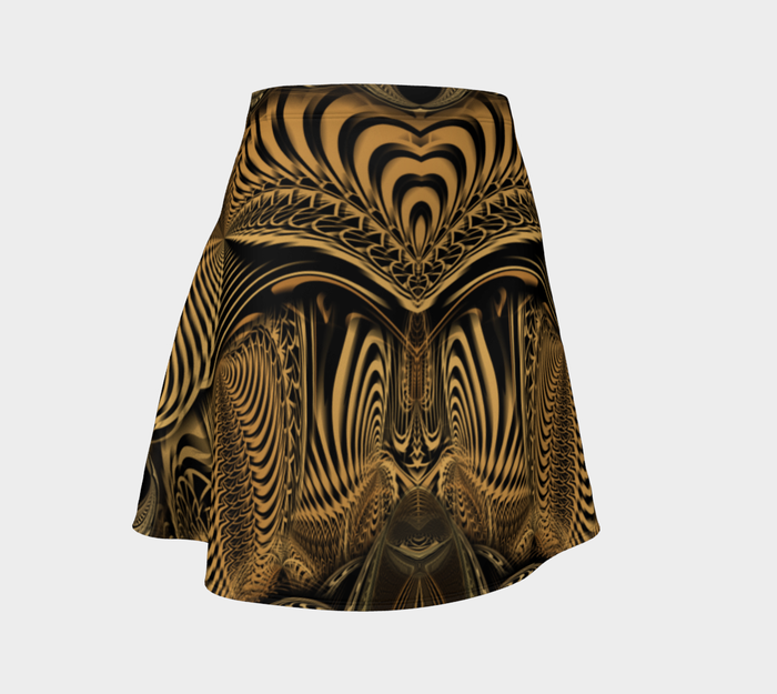 Down the Ribbit Hole High Waist Flare Skirt