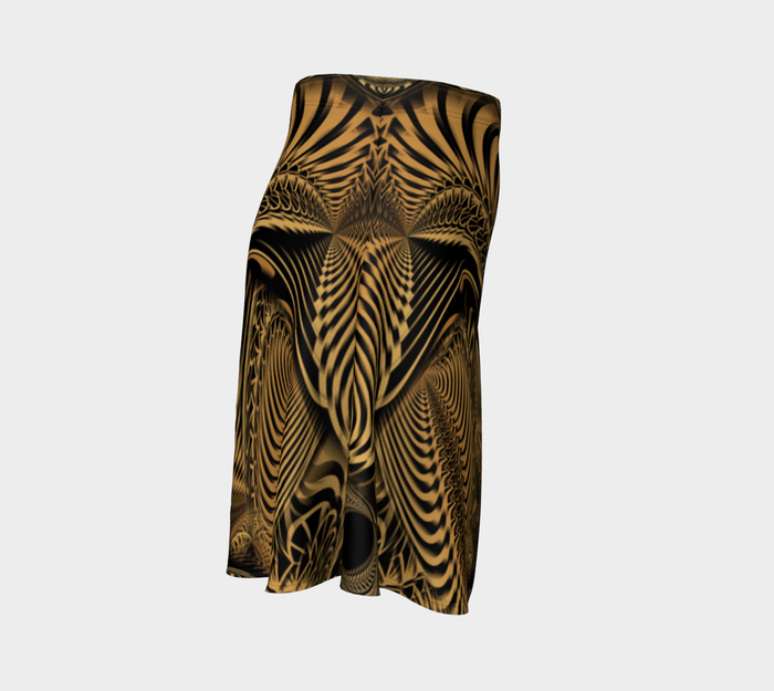 Down the Ribbit Hole High Waist Flare Skirt
