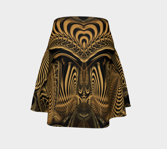 Down the Ribbit Hole High Waist Flare Skirt