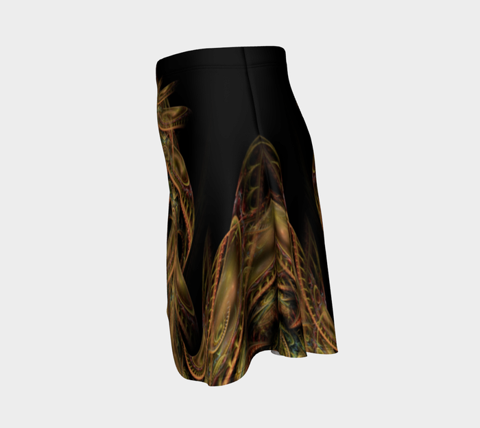 Dragon's Lair High Waist Flare Skirt