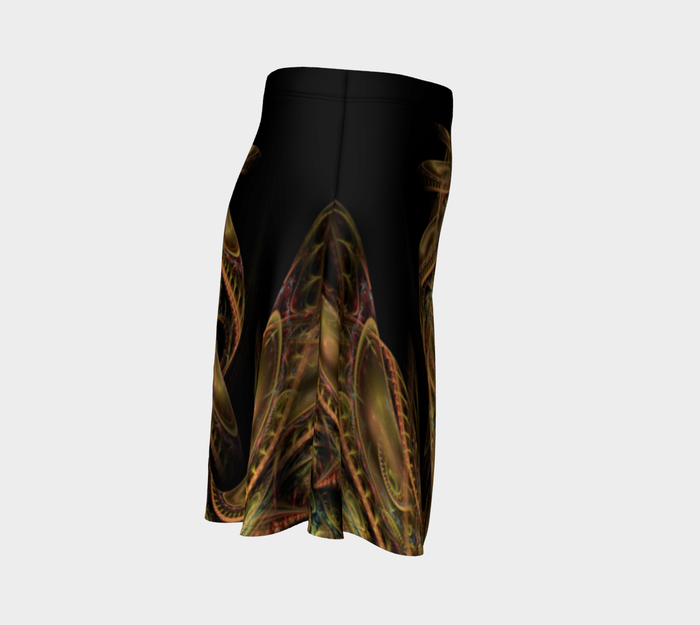 Dragon's Lair High Waist Flare Skirt