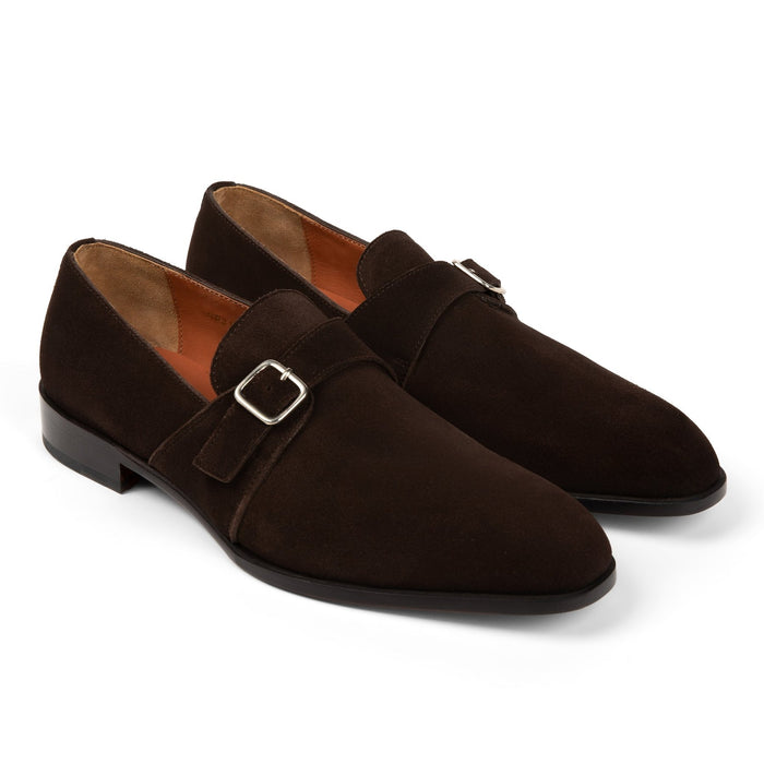 Dunhill Single Monk // Tobacco Velvet Brown Suede - SARTORO