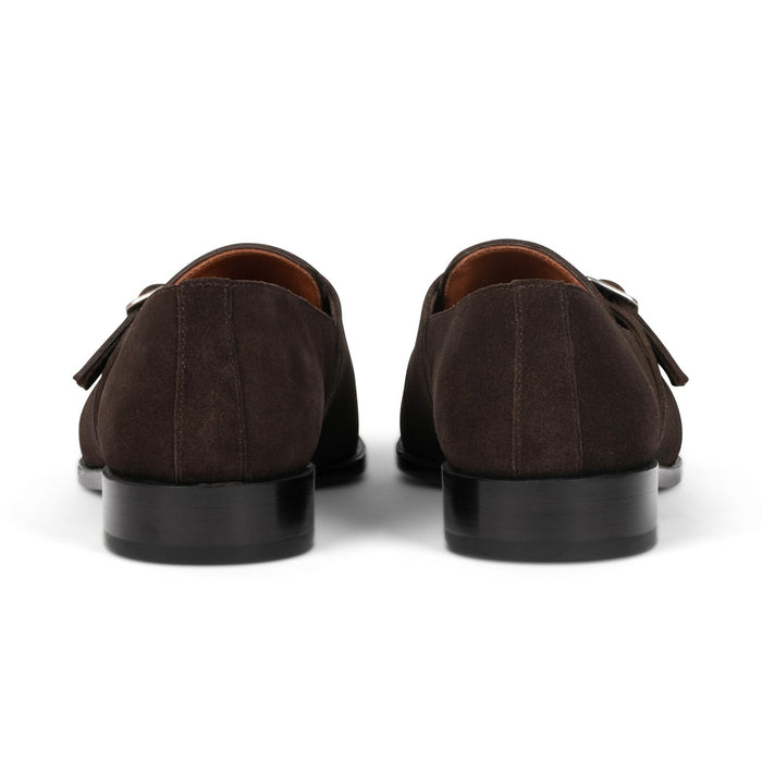 Dunhill Single Monk // Tobacco Velvet Brown Suede - SARTORO