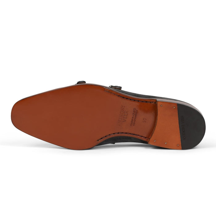 Dunhill Single Monk // Tobacco Velvet Brown Suede - SARTORO