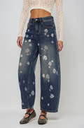 Eir Floral Barrel Jeans