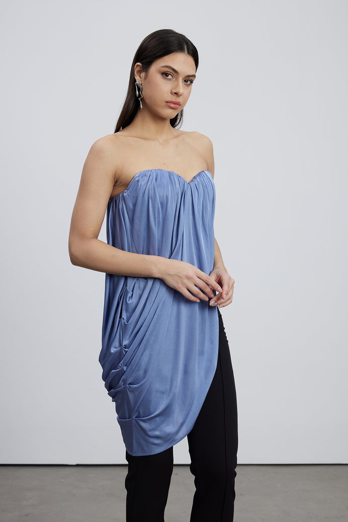 Emerens Strapless Draped Top