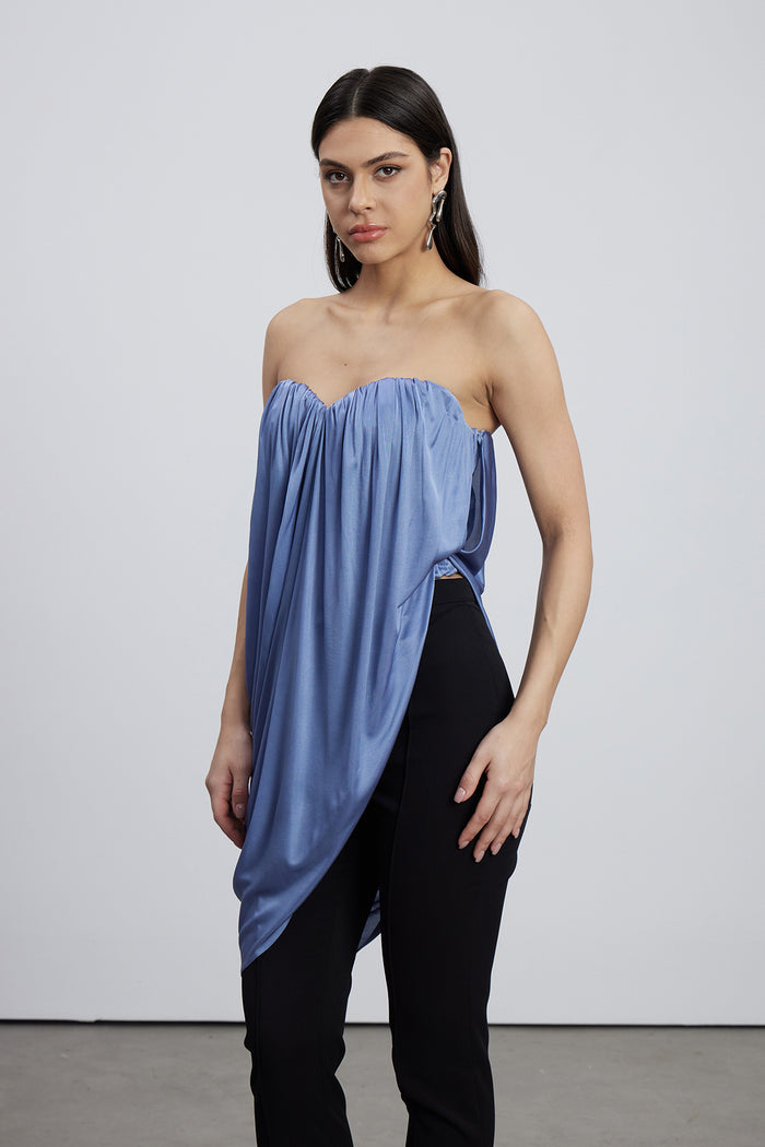 Emerens Strapless Draped Top