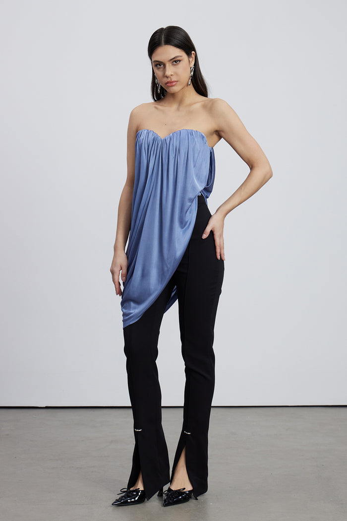 Emerens Strapless Draped Top
