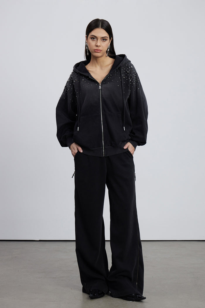 Emersyn Crystal Jacket In Black