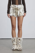 Emil Faux Fur Lace Up Pants
