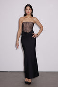 Emiliano Lace Bandage Maxi Dress