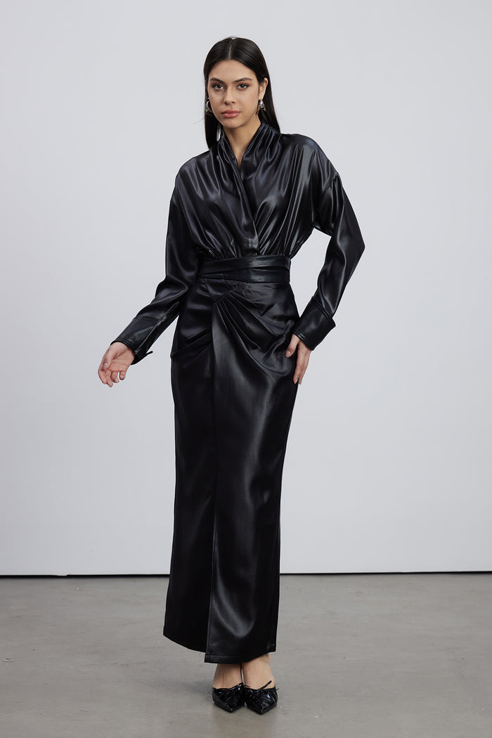 Emilie Ruch Leather Skirt Set