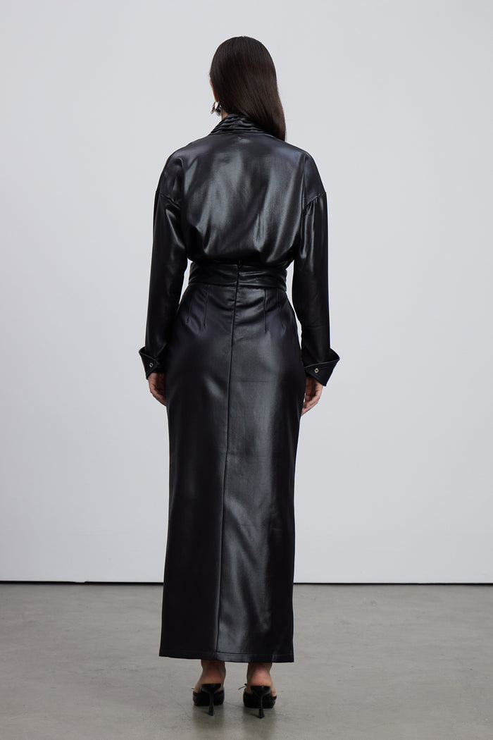 Emilie Ruch Leather Skirt Set