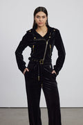 Emiliya Asymmetric Velvet Top